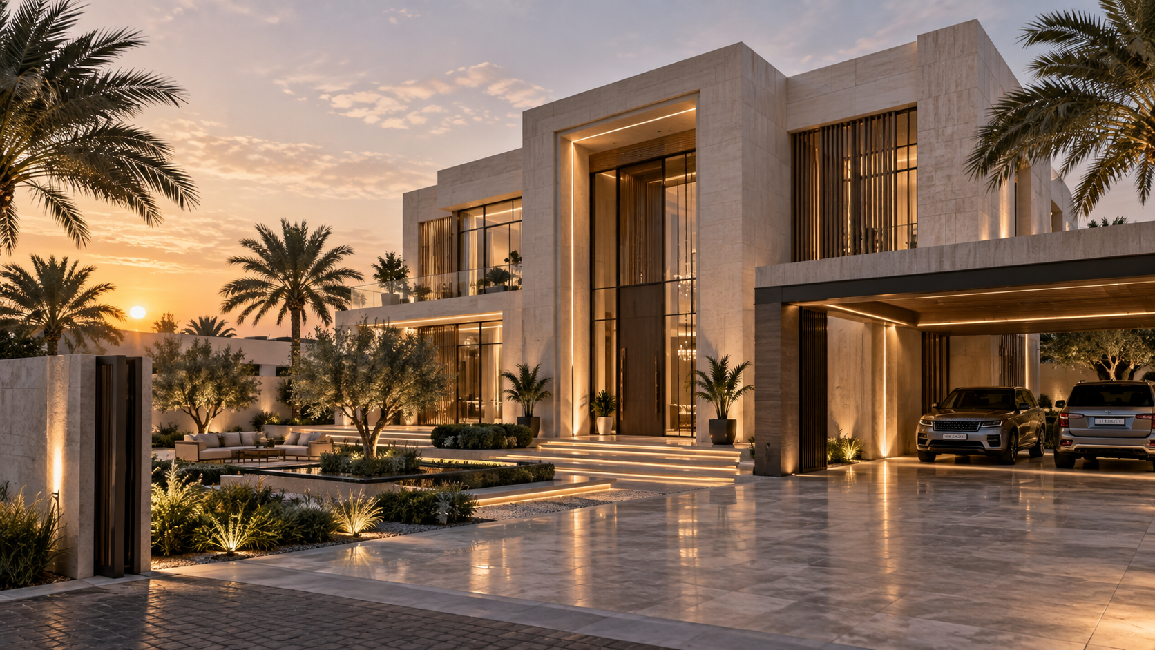 تصميم فيلا سكنية حديثة في الإمارات